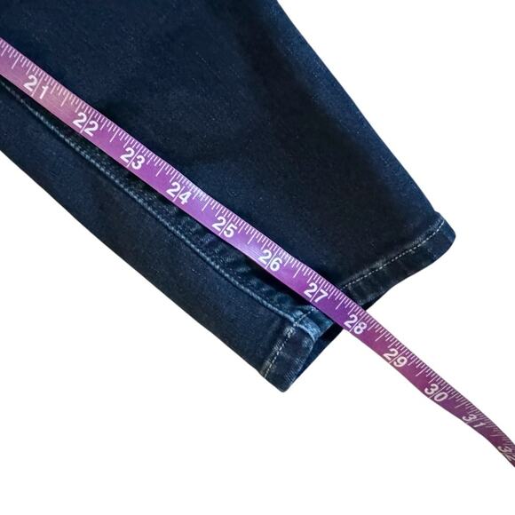 Hudson Barbara Super Skinny Jeans women size 27 Blue Dark Wash high rise Bodycon - Picture 9 of 11